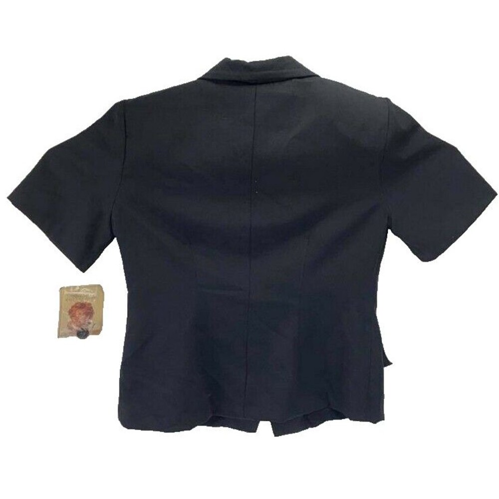 Kathy Lee Black Carnival Button Up Blouse Size 10 With TAG - Picture 2 of 8